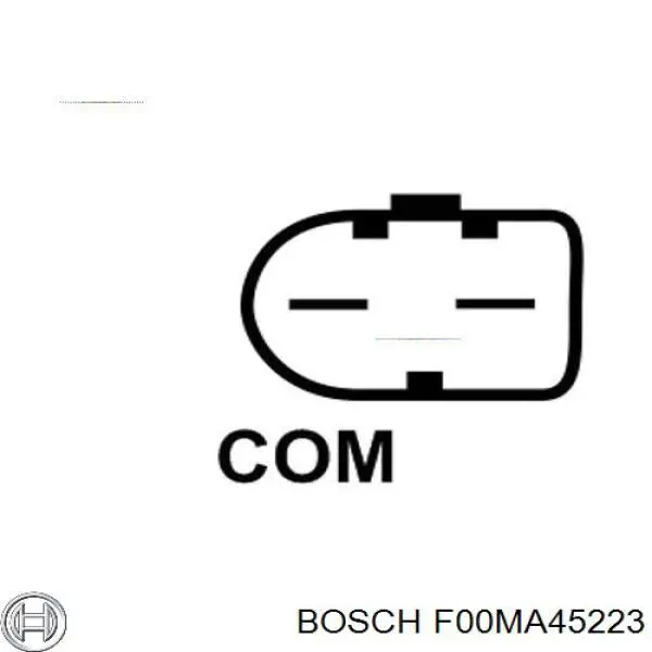 Compre F00MA45223 Bosch Relê-regulador do gerador (relê de carregamento)