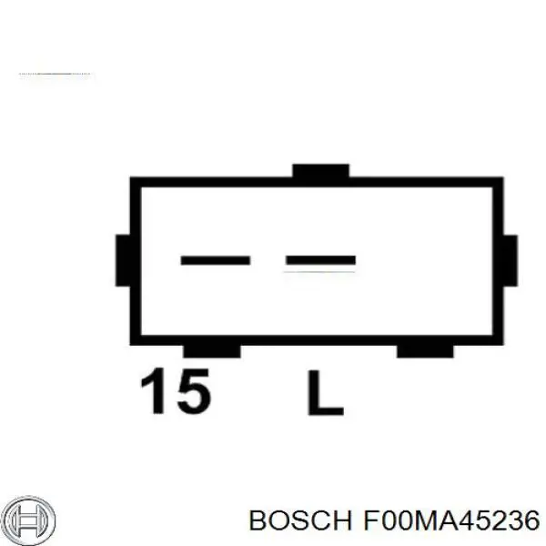 F00MA45236 Bosch Relê-regulador do gerador (relê de carregamento)