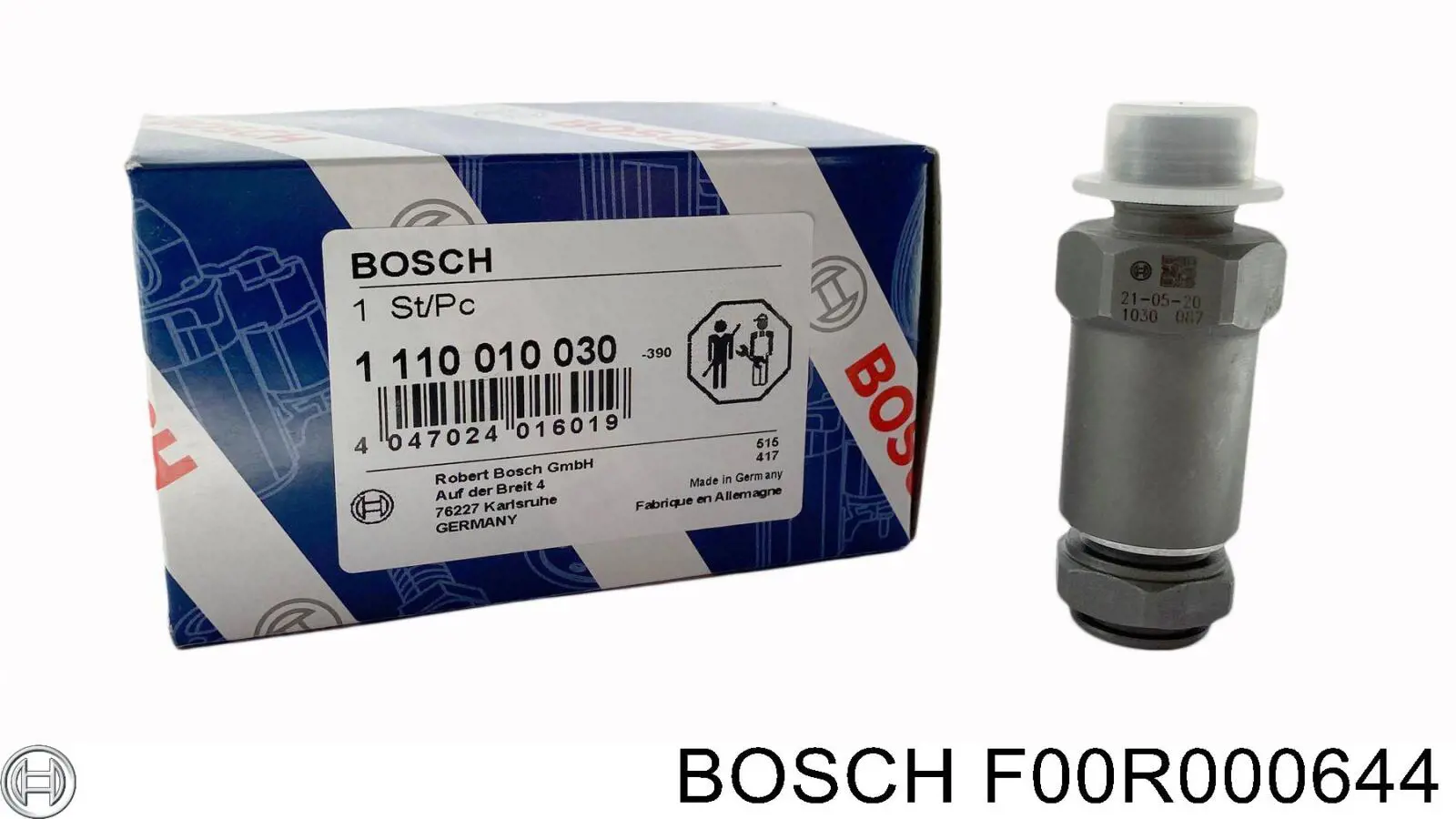 Válvula de regulação de pressão (válvula de redução da Bomba de Combustível de Pressão Alta) Common-Rail-System Bosch F00R000644