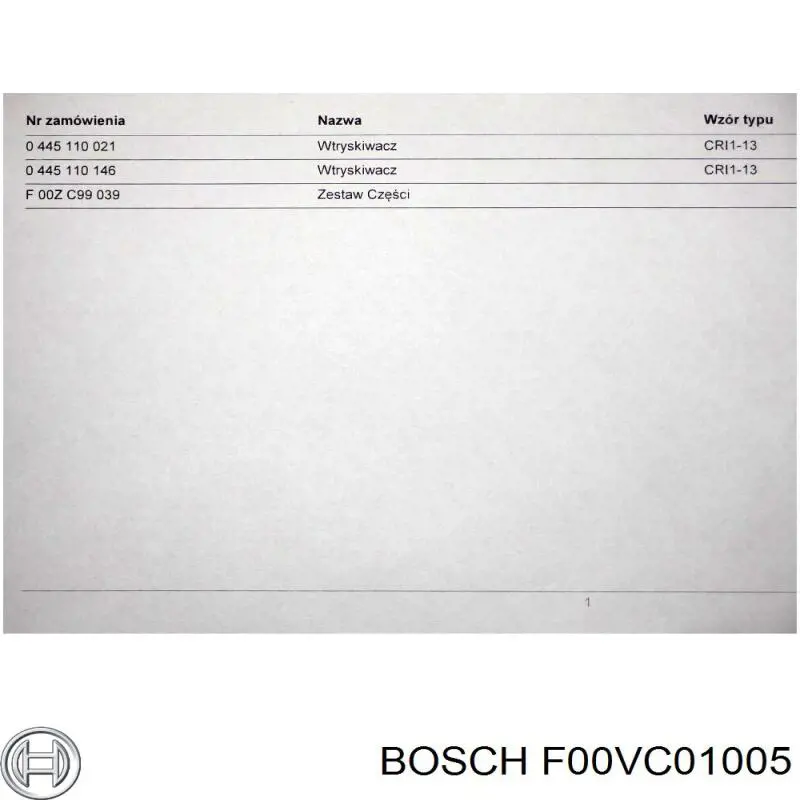 Compre F00VC01005 Bosch Válvula do injetor