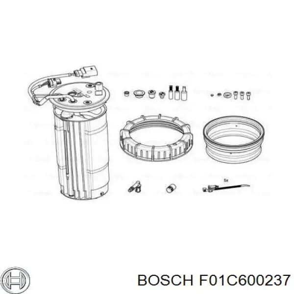 Unidade de aquecimento de combustível Bosch F01C600237