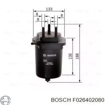 Filtro de combustível Bosch F026402080 preço, a partir de 35,69 USD