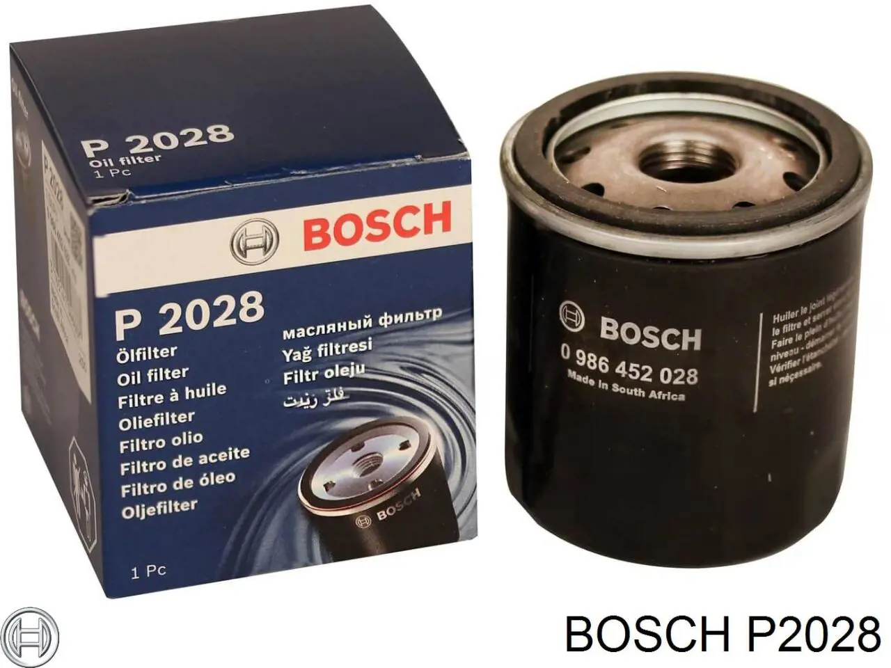 Filtro de óleo P2028 Bosch