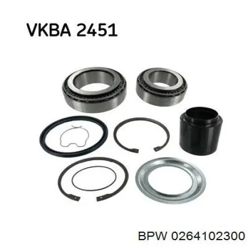 Rolamento de cubo dianteiro BPW 0264102300