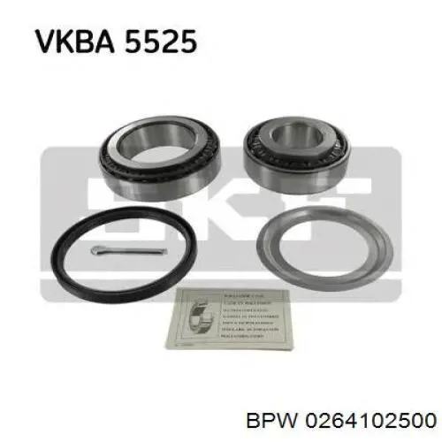 0264102500 BPW Rolamento de cubo dianteiro