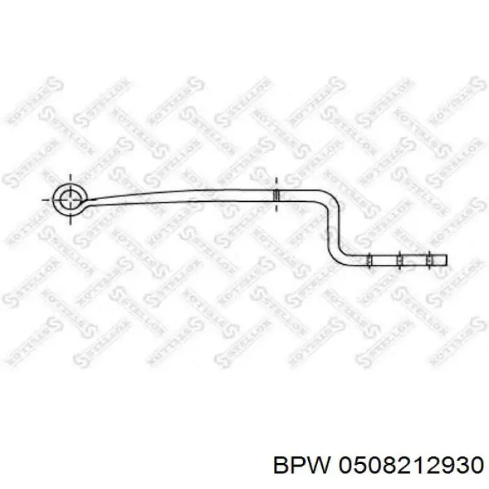 Mola semi-elíptica traseira BPW 88134200 preço, a partir de 203,23 USD