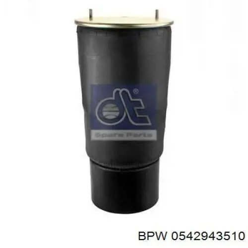 Compre 0542943510 BPW Coxim pneumático (suspensão de lâminas pneumática) do eixo