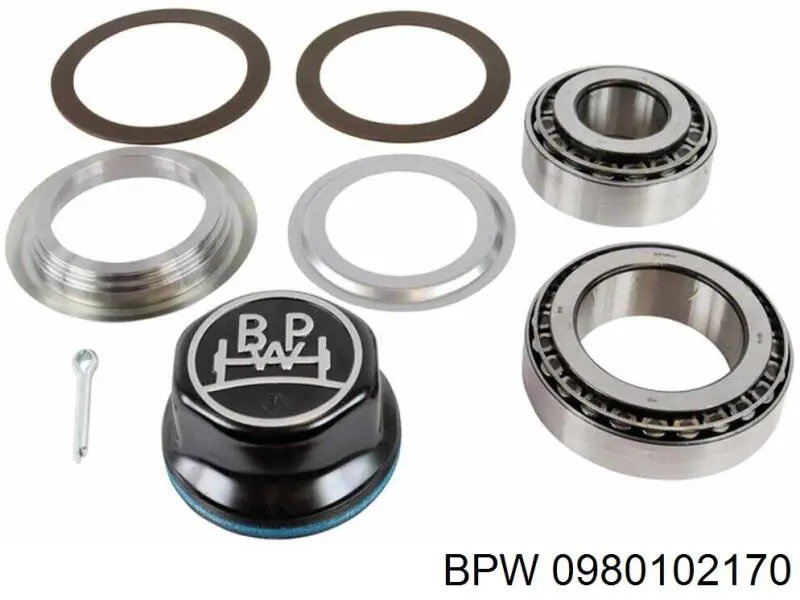 0980102170 BPW Kit de reparação de cubo traseiro