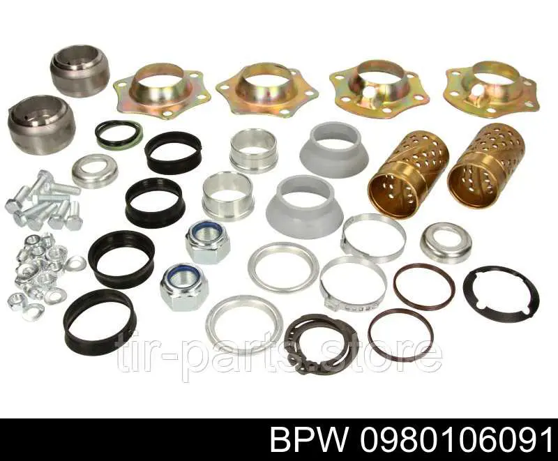 Kit de reparação do freio da árvore (de catraca) BPW 0980106091