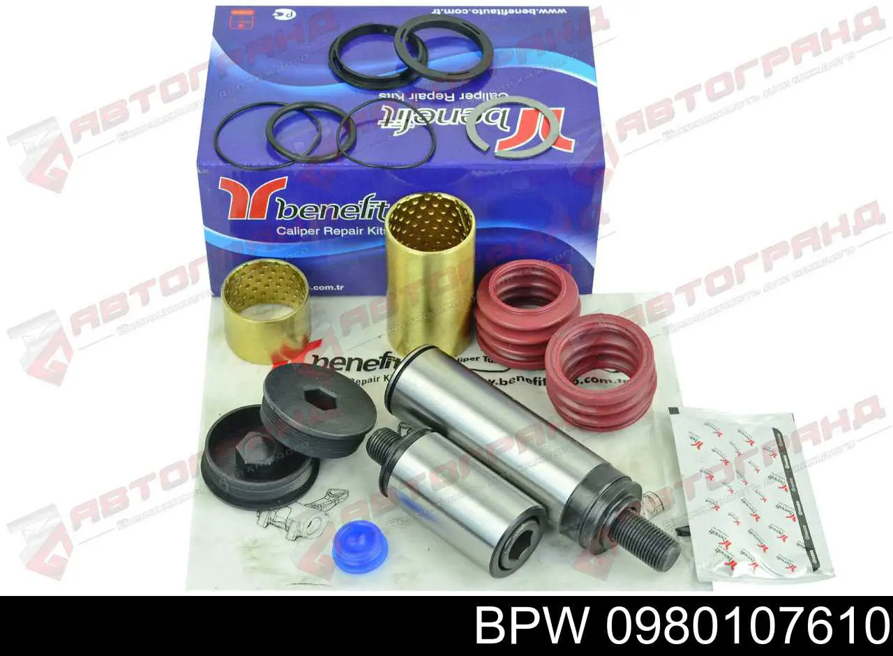 0980107610 BPW Kit de reparação de suporte do freio dianteiro