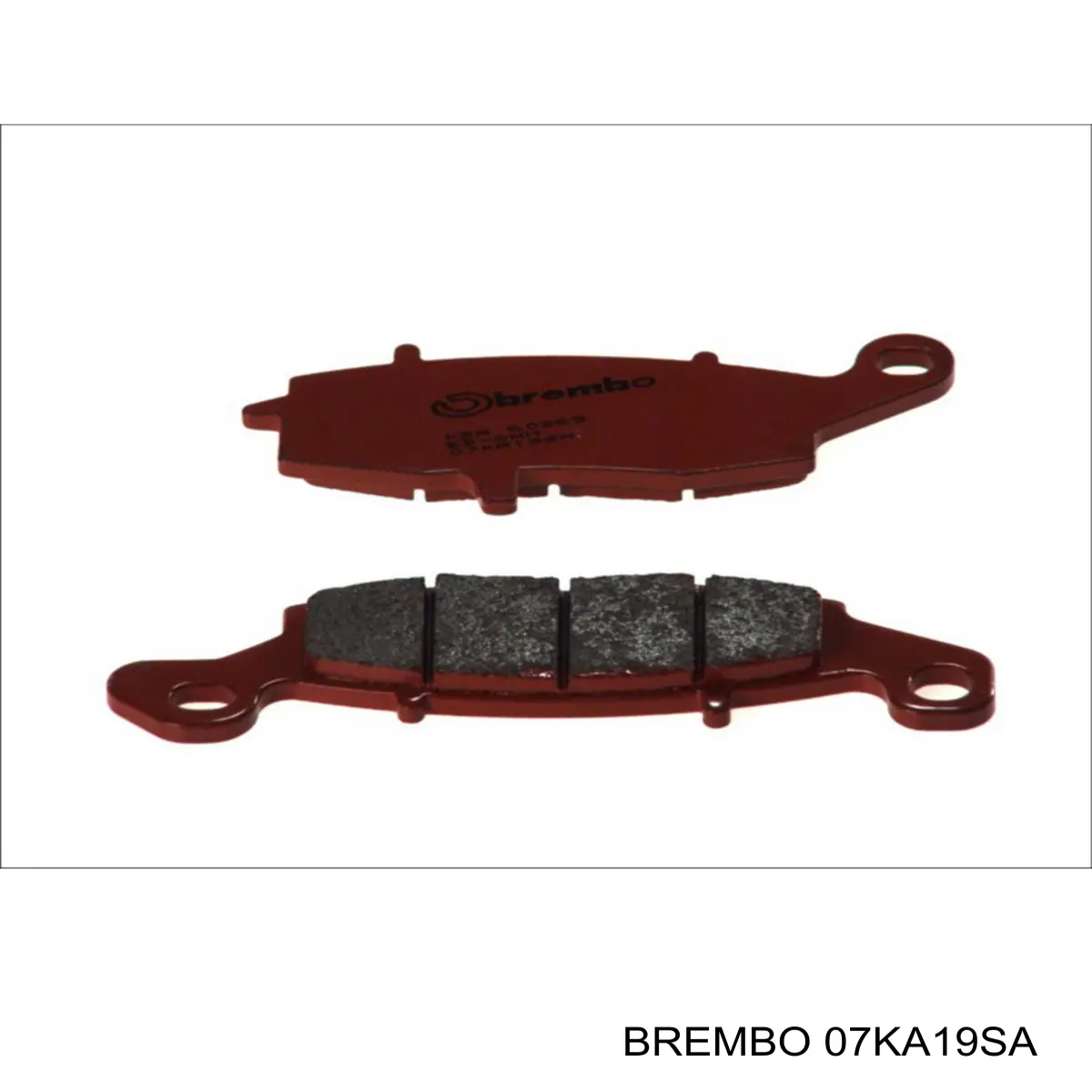 07KA1907 Brembo Sapatas do freio dianteiras de disco
