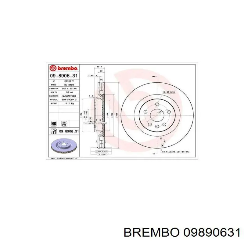 Compre 92245928 General Motors Disco do freio dianteiro