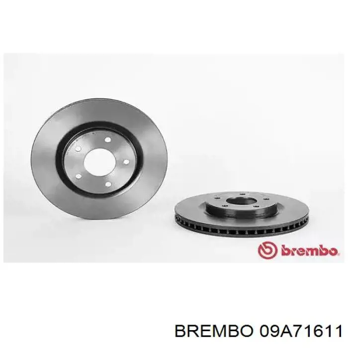 Disco do freio dianteiro Brembo 09A71611 preço, a partir de 51,93 USD