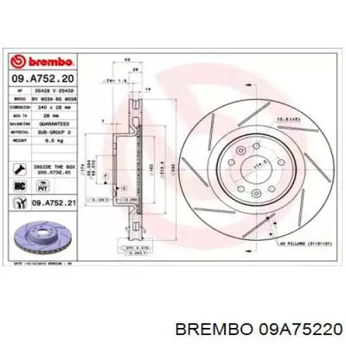 Disco do freio dianteiro 402060019R Renault (RVI)