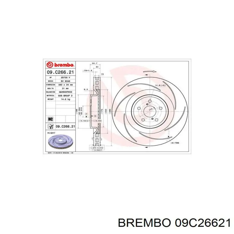 435120W100 Toyota Disco do freio dianteiro