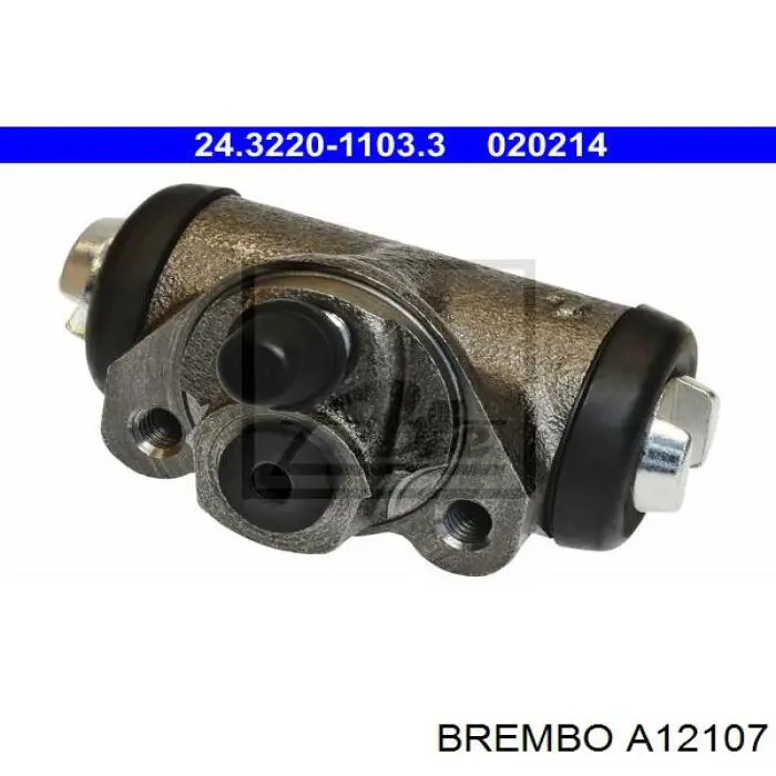 Compre A12107 Brembo Cilindro traseiro do freio de rodas de trabalho