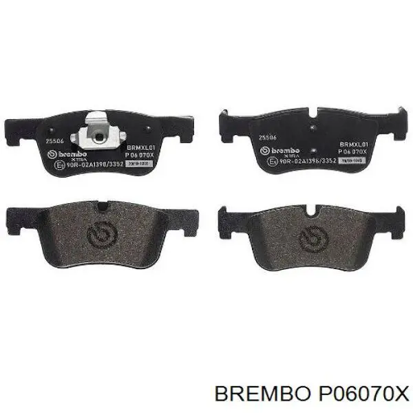 Sapatas do freio dianteiras de disco Brembo P06070X preço, a partir de 52,07 USD