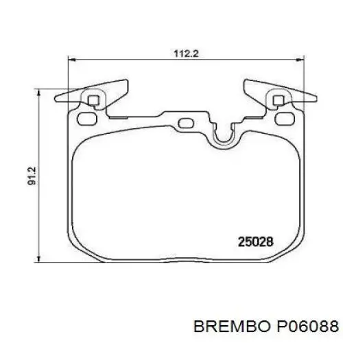 Sapatas do freio dianteiras de disco Brembo P06088 preço, a partir de 66,37 USD