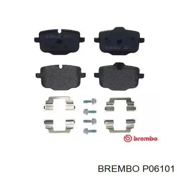 Sapatas do freio traseiras de disco Brembo P06101 preço, a partir de 41,55 USD