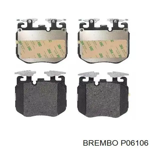 Sapatas do freio dianteiras de disco Brembo P06106 preço, a partir de 119,38 USD
