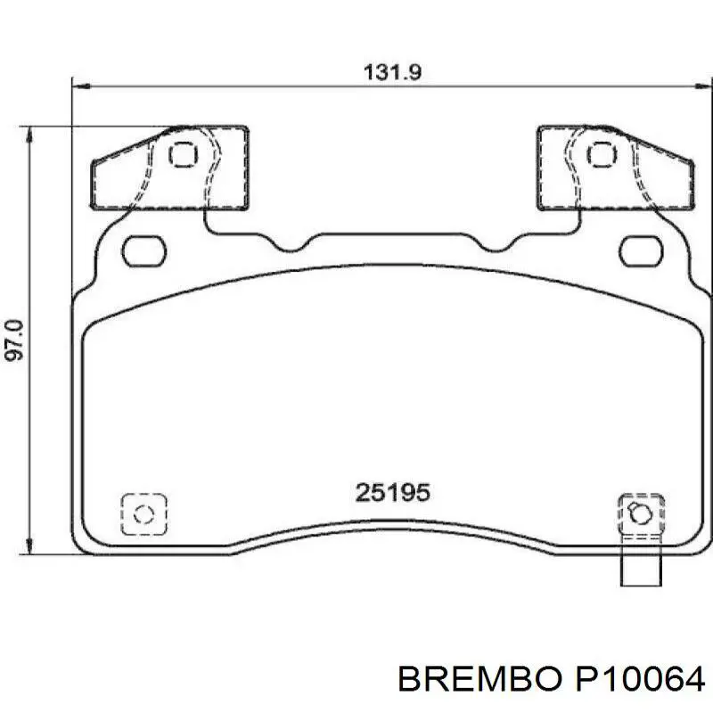 Sapatas do freio dianteiras de disco Brembo P10064 preço, a partir de 77,16 USD
