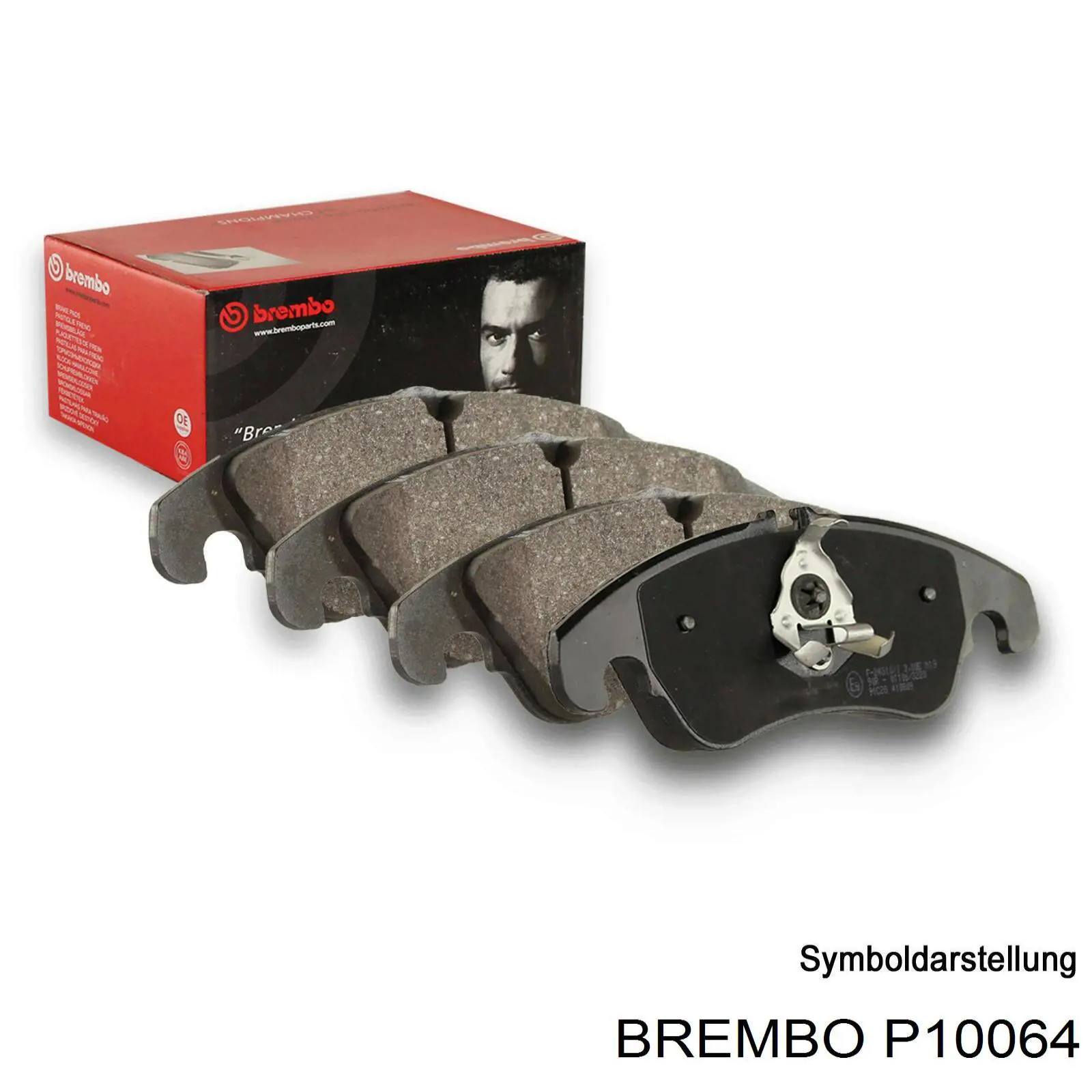 P10064 Brembo Sapatas do freio dianteiras de disco