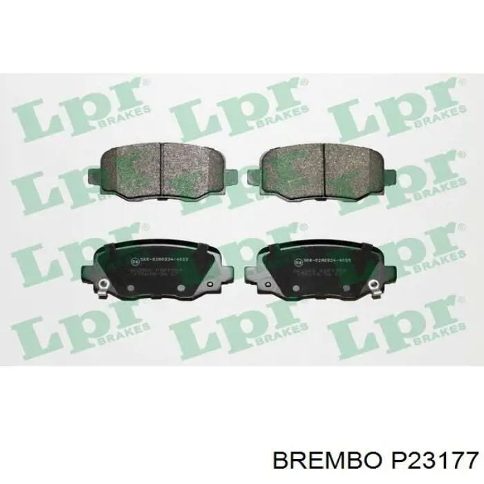 Sapatas do freio traseiras de disco Brembo P23177 preço, a partir de 32,05 USD