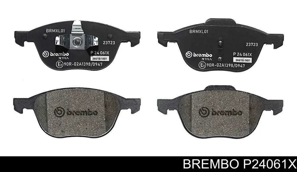 Sapatas do freio dianteiras de disco Brembo P24061X preço, a partir de 31,22 USD
