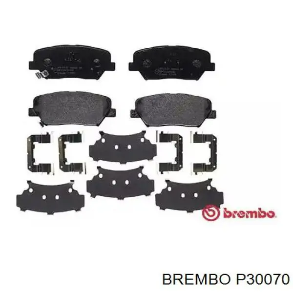 Sapatas do freio dianteiras de disco Brembo P30070 preço, a partir de 61,10 USD