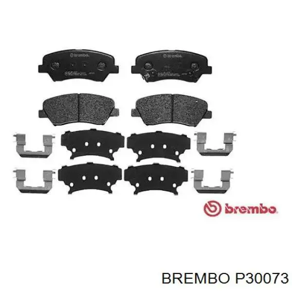 Sapatas do freio dianteiras de disco Brembo P30073 preço, a partir de 37,20 USD