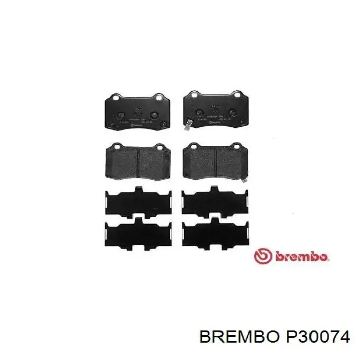 Sapatas do freio traseiras de disco Brembo P30074 preço, a partir de 72,42 USD