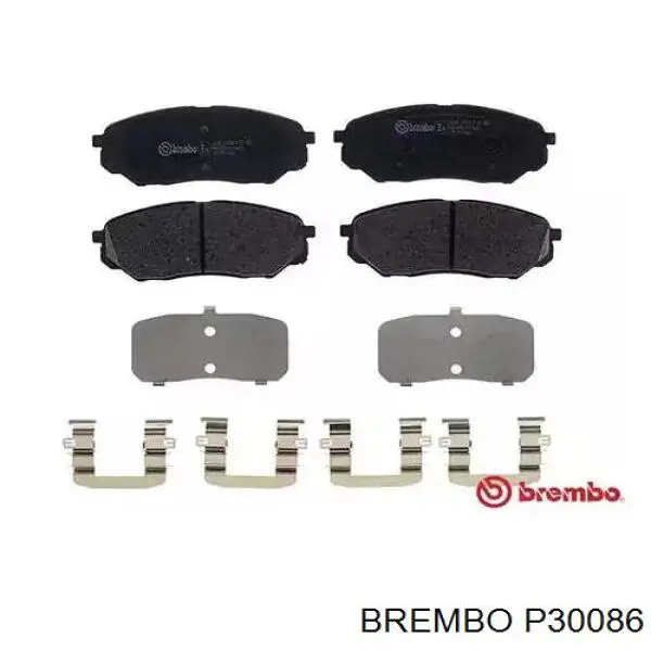 Sapatas do freio dianteiras de disco Brembo P30086 preço, a partir de 45,68 USD