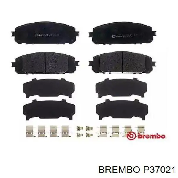 Sapatas do freio dianteiras de disco Brembo P37021 preço, a partir de 50,94 USD