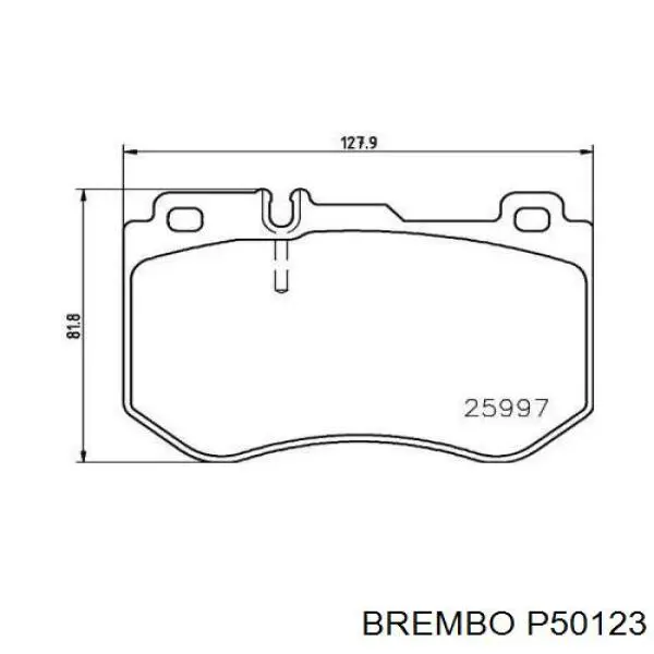 Sapatas do freio dianteiras de disco Brembo P50123 preço, a partir de 44,07 USD