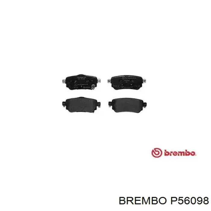 Sapatas do freio traseiras de disco Brembo P56098 preço, a partir de 25,22 USD