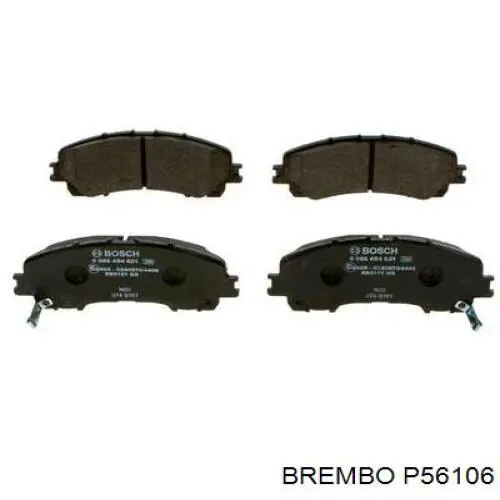 Sapatas do freio dianteiras de disco Brembo P56106 preço, a partir de 36,53 USD
