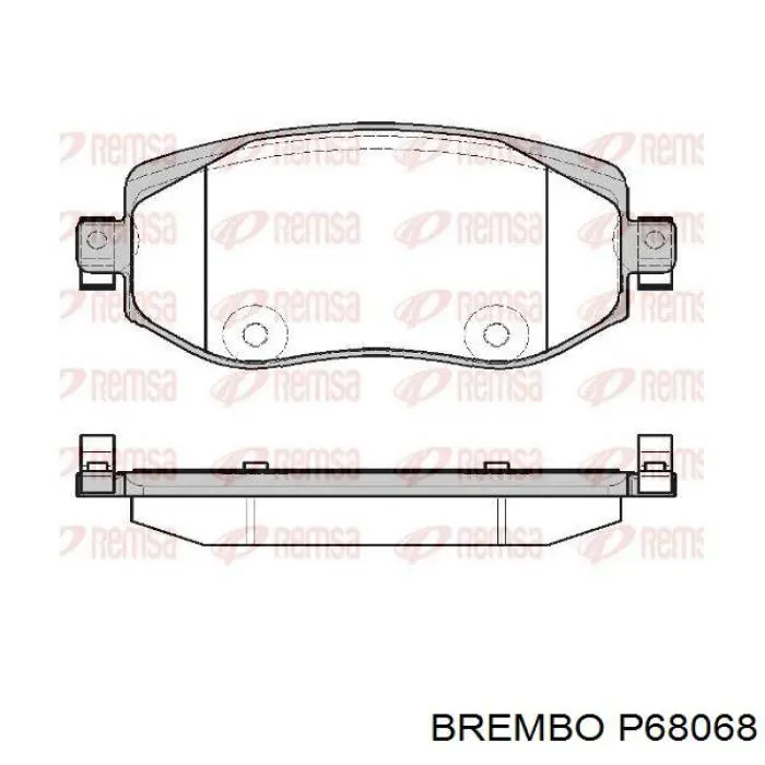 Sapatas do freio dianteiras de disco Brembo P68068 preço, a partir de 33,67 USD