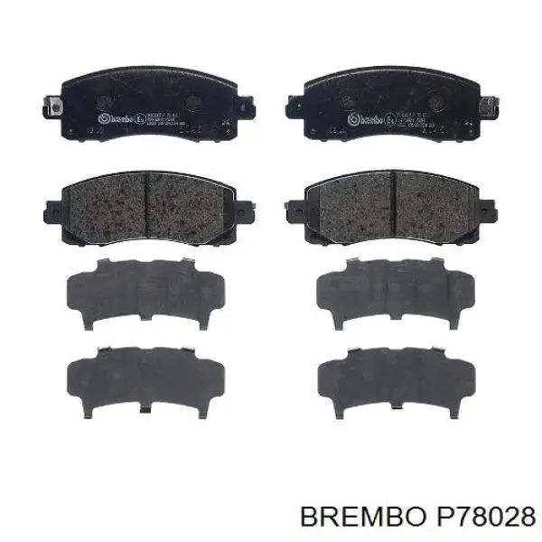 Sapatas do freio dianteiras de disco Brembo P78028 preço, a partir de 70,12 USD