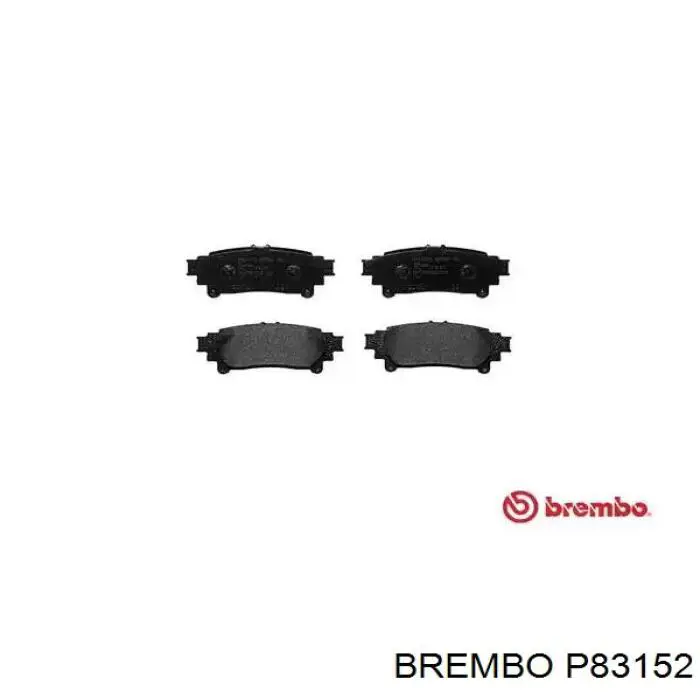 Sapatas do freio traseiras de disco Brembo P83152 preço, a partir de 31,56 USD