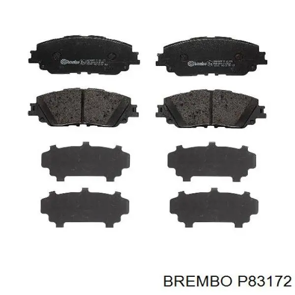 Sapatas do freio dianteiras de disco Brembo P83172 preço, a partir de 50,17 USD