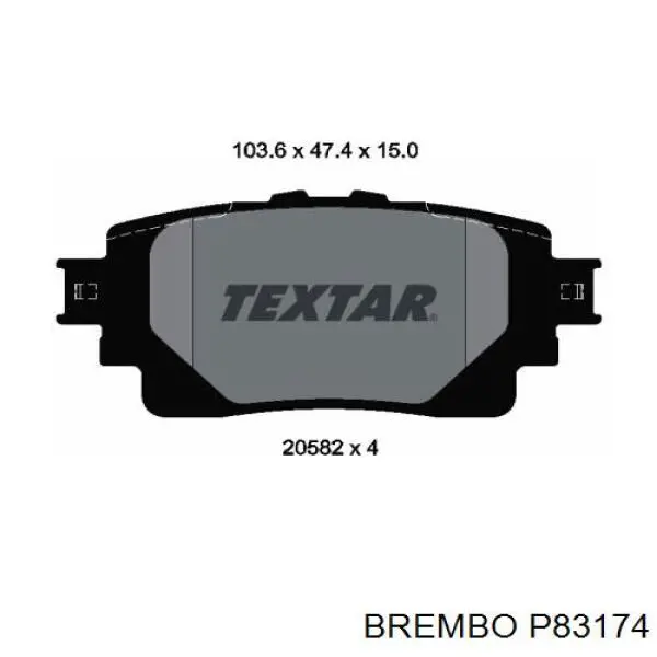 Sapatas do freio traseiras de disco Brembo P83174 preço, a partir de 27,00 USD