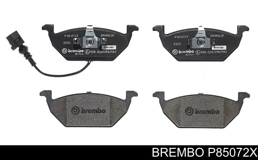 Sapatas do freio dianteiras de disco Brembo P85072X preço, a partir de 56,28 USD