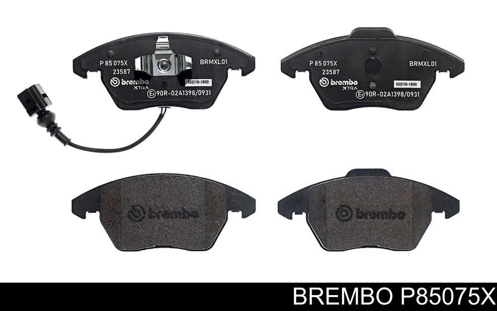 Sapatas do freio dianteiras de disco Brembo P85075X preço, a partir de 33,80 USD