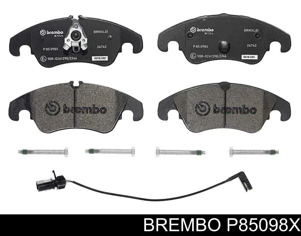 Sapatas do freio dianteiras de disco Brembo P85098X preço, a partir de 52,51 USD