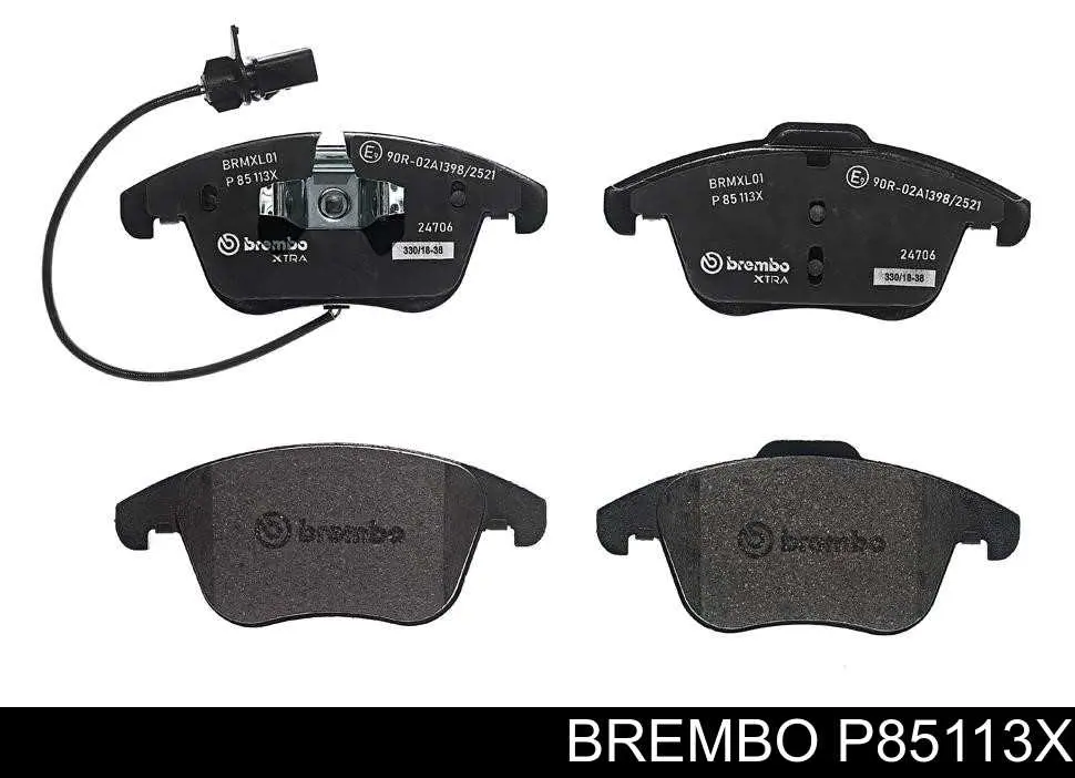 Sapatas do freio dianteiras de disco Brembo P85113X preço, a partir de 45,79 USD