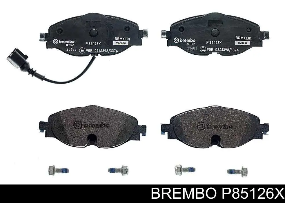 Sapatas do freio dianteiras de disco Brembo P85126X preço, a partir de 48,19 USD