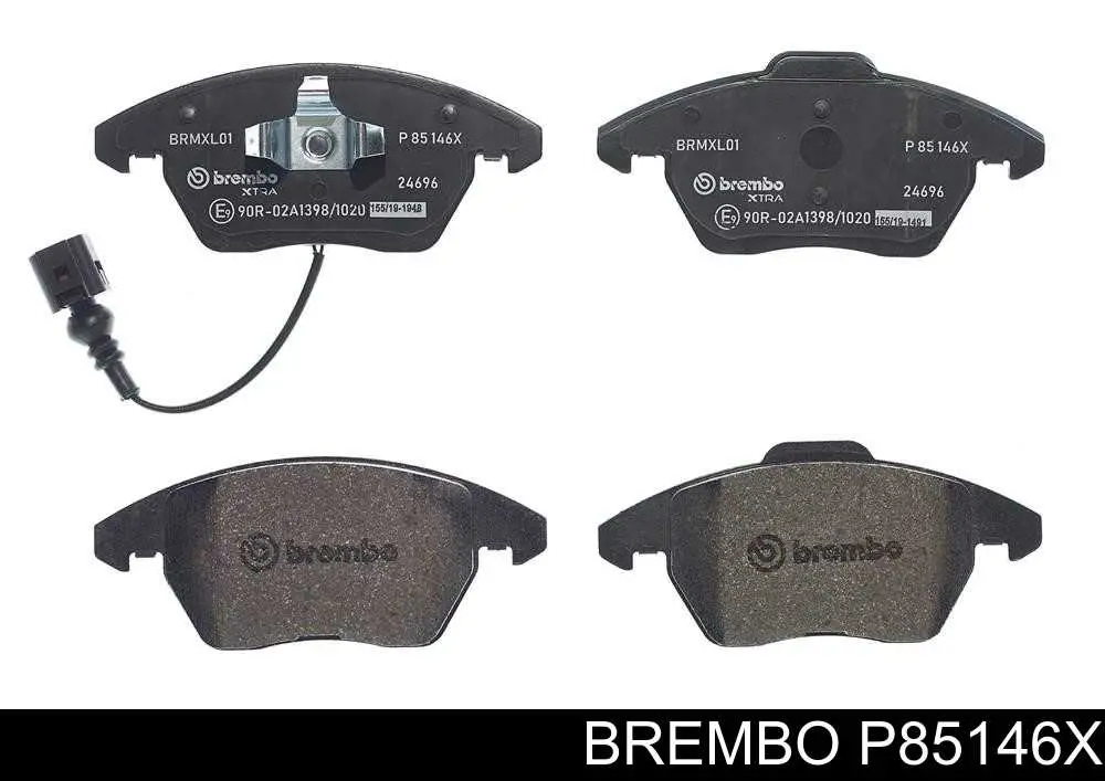 Sapatas do freio dianteiras de disco Brembo P85146X preço, a partir de 33,80 USD