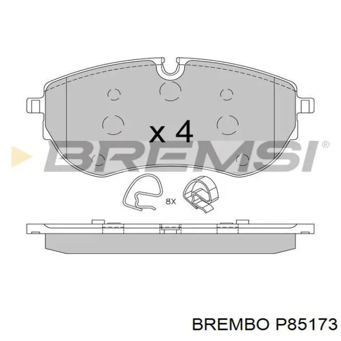 Sapatas do freio dianteiras de disco Brembo P85173 preço, a partir de 71,60 USD