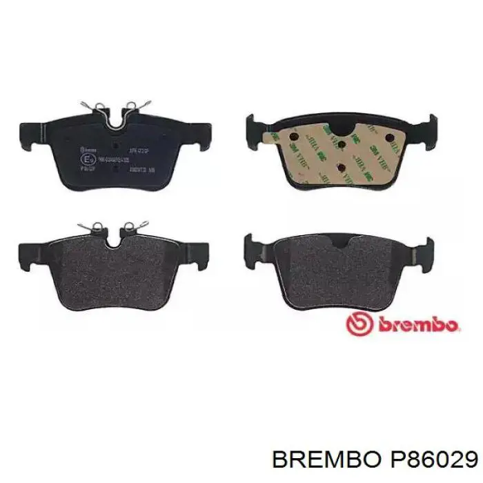 Sapatas do freio traseiras de disco Brembo P86029 preço, a partir de 26,79 USD