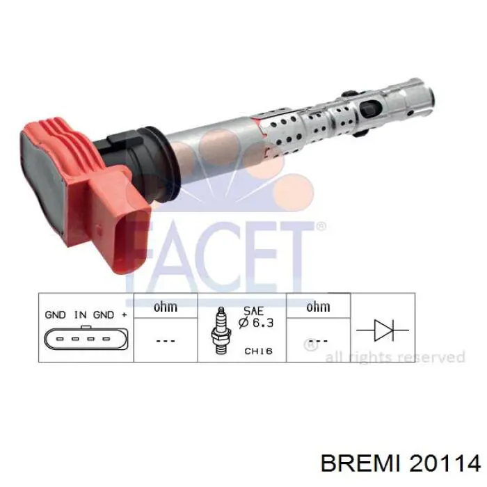 Compre 20114 Bremi Bobina de ignição